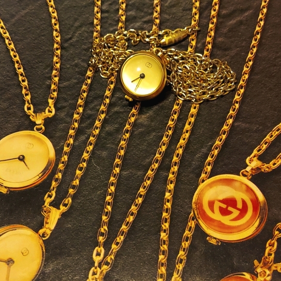 HTF Gucci sphere watch, boule necklace exquisite, vintage early 80's, EWC! - Picture 2 of 12